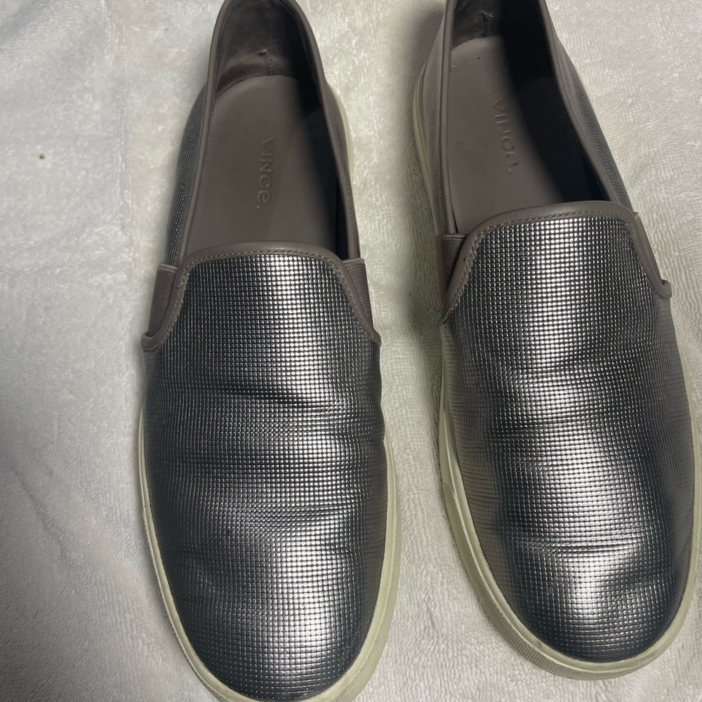 Vince Blair Gray Slip-On Sneakers 9/39 pre-owned